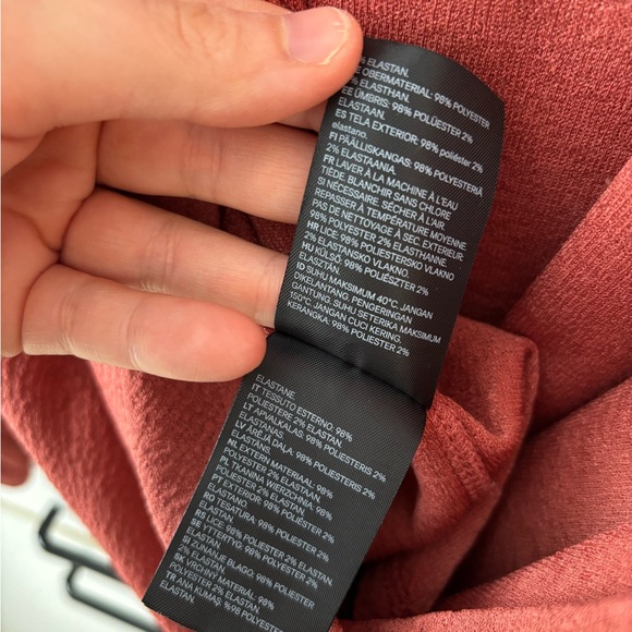 H&M Women XL Terracotta Open Back  Textured Top Casual Chic Fairy Sexy Edgy Date - Picture 6 of 6